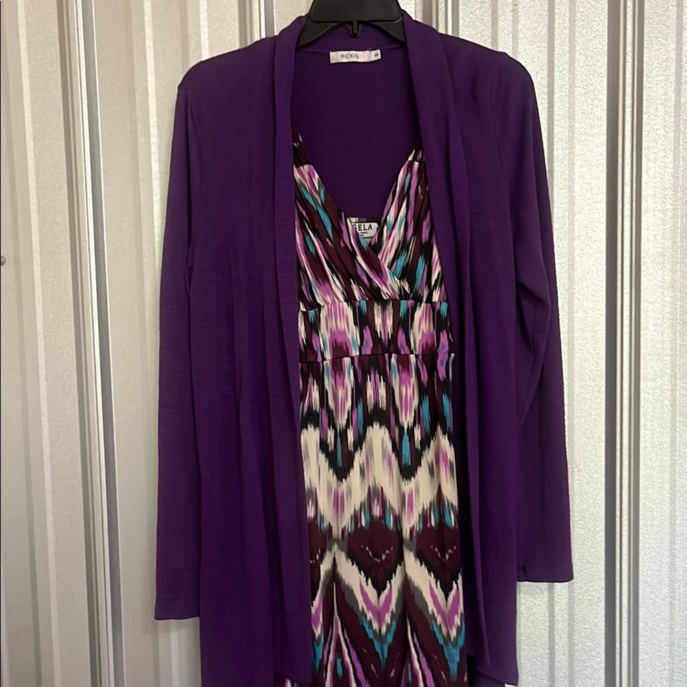 Purple patterned dress